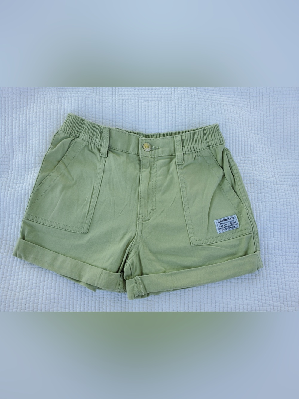 Light Green Casual Cotton Levi’s Shorts